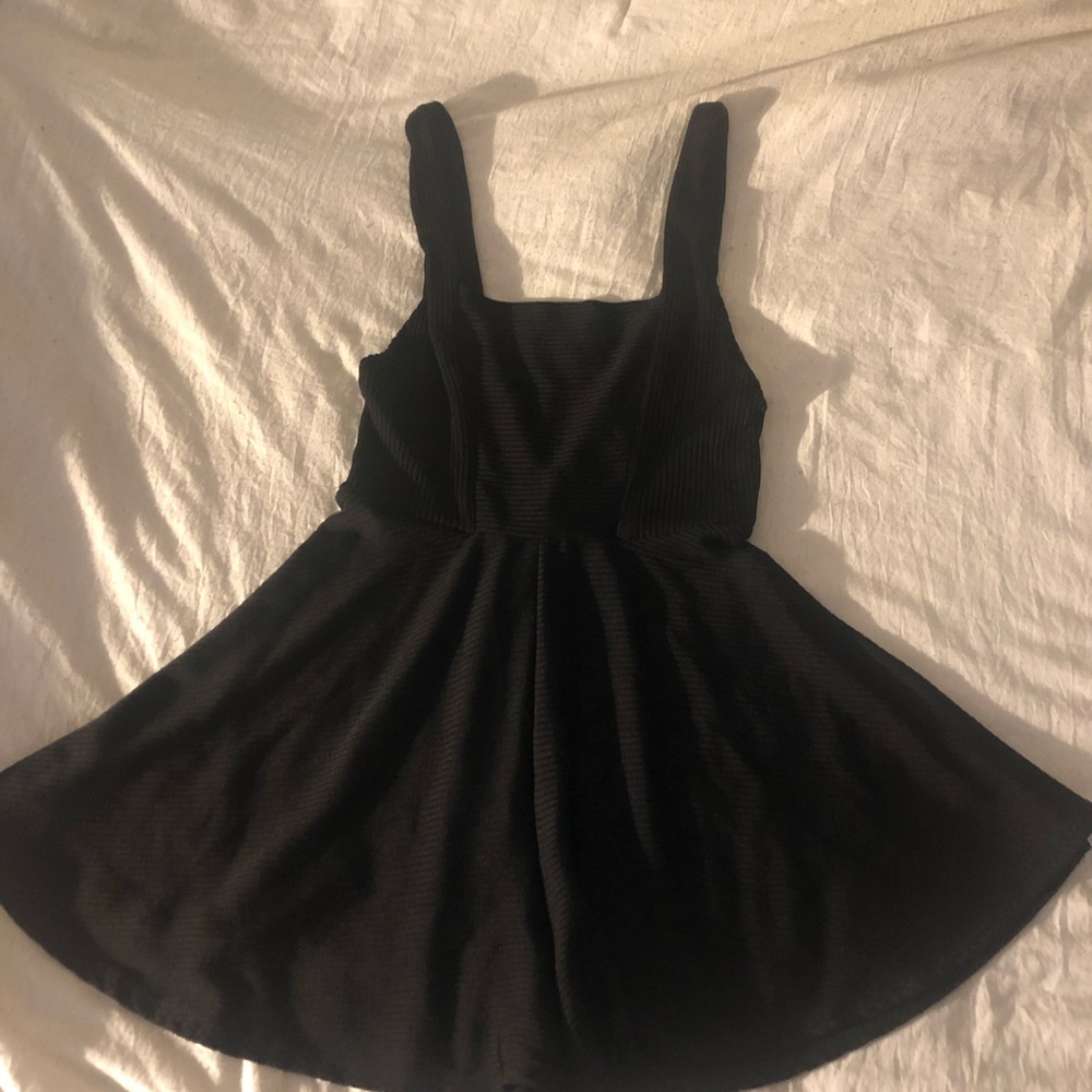 Urban Outfitters Black Skater Skort Romper-Size Small